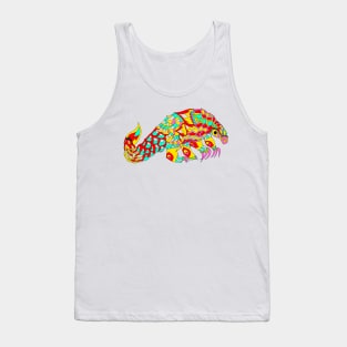 mexican asian pangolin armadillo ecopop in kawaii patterns Tank Top